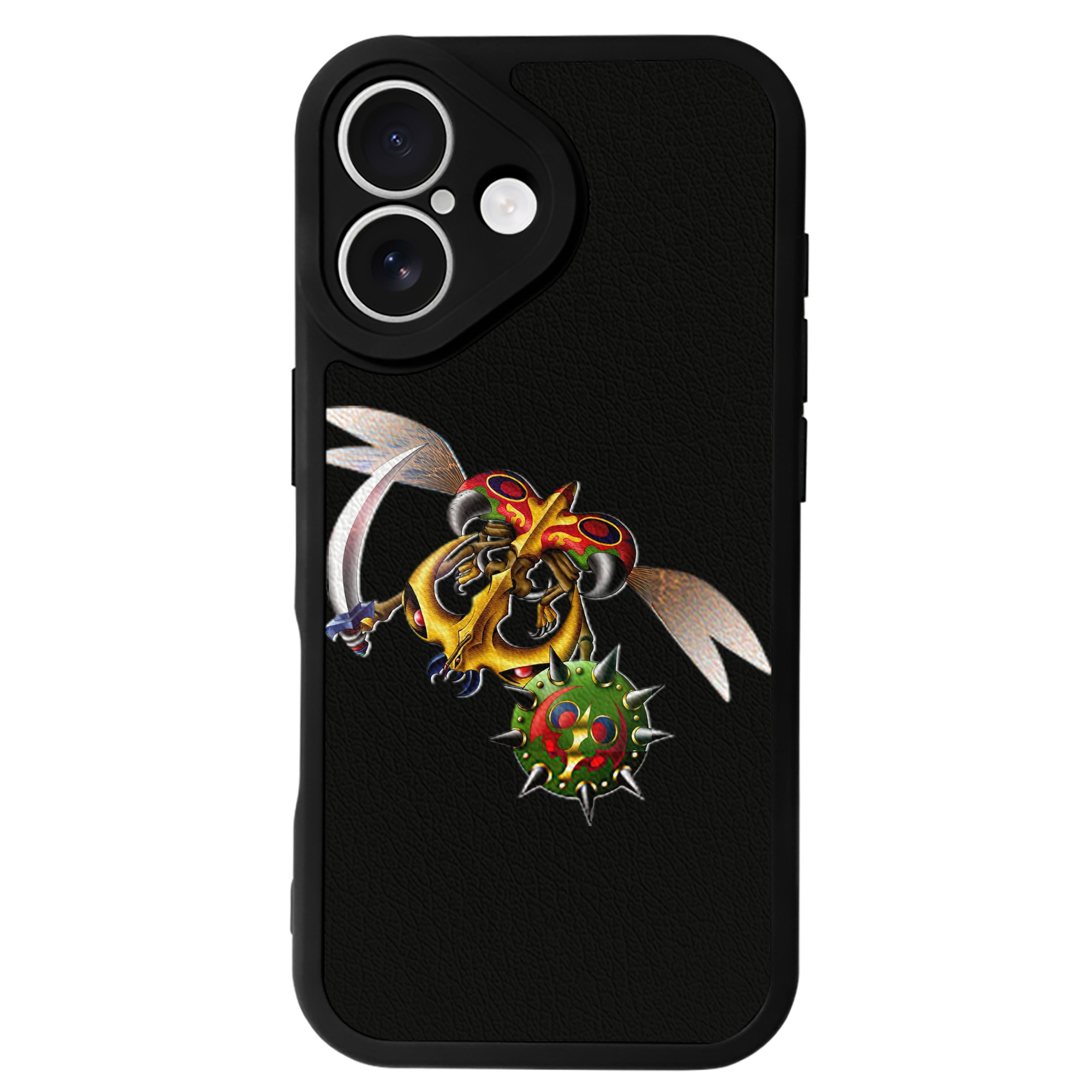 （画像用） 遊☆戯☆王 Yu-Gi-Oh! 【iPhone 16シリーズ対応】シリコンスマホケース（レザー調） 材質：シリコン